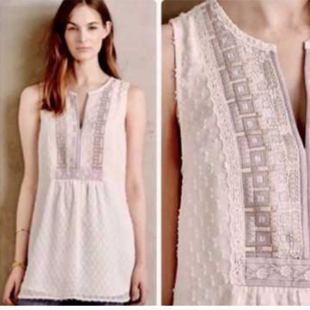 One September Embroidered Tank Top